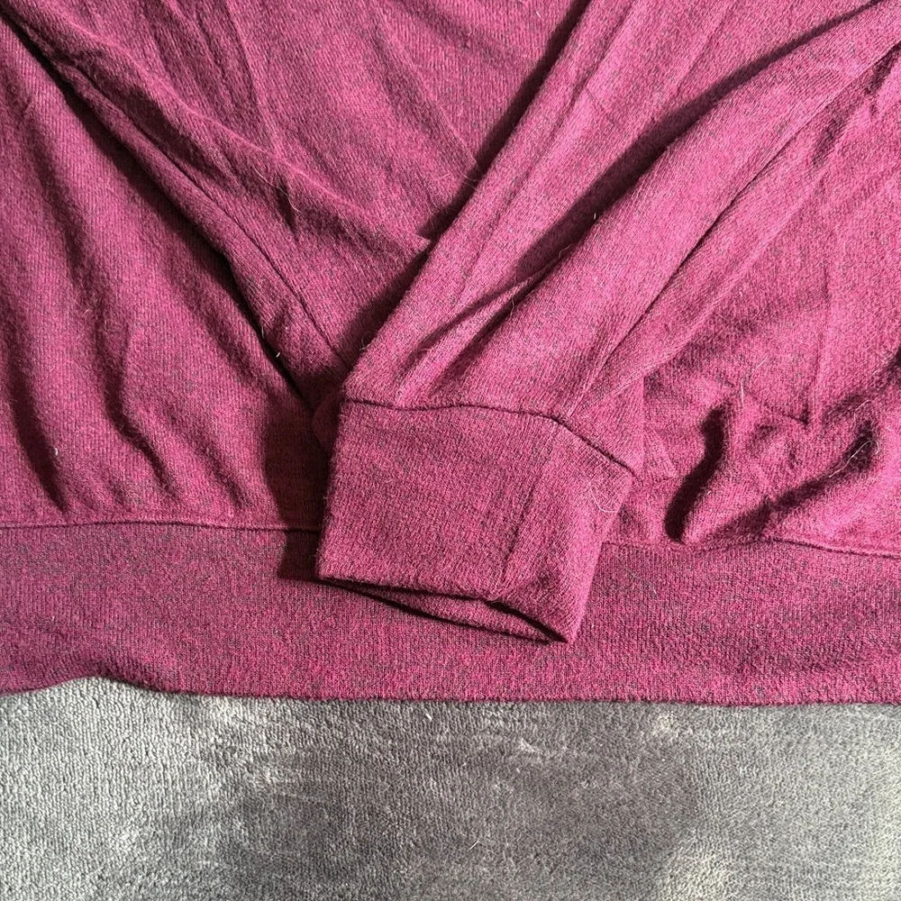 Buffalo David Bitton Purple Sweater Size M Pullover Burgundy Knit Comfort Winter